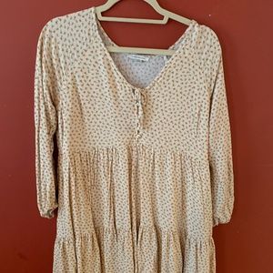 Yellow Floral Flowy Hollister Dress